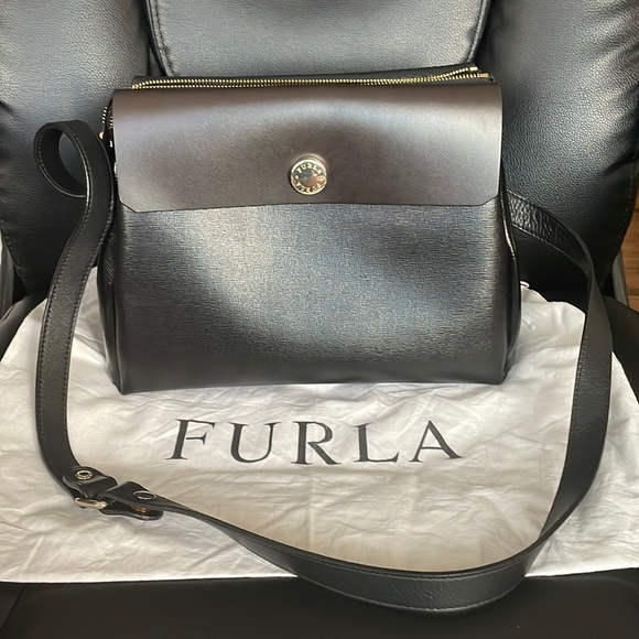 Furla Handbags - SOLD‼️‼️Authentic FURLA Two-face Crossbody Bag🖤